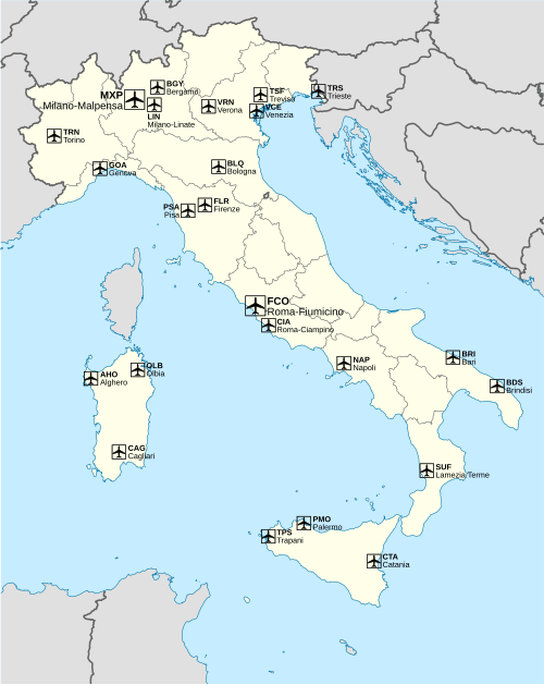 Airports in Italy